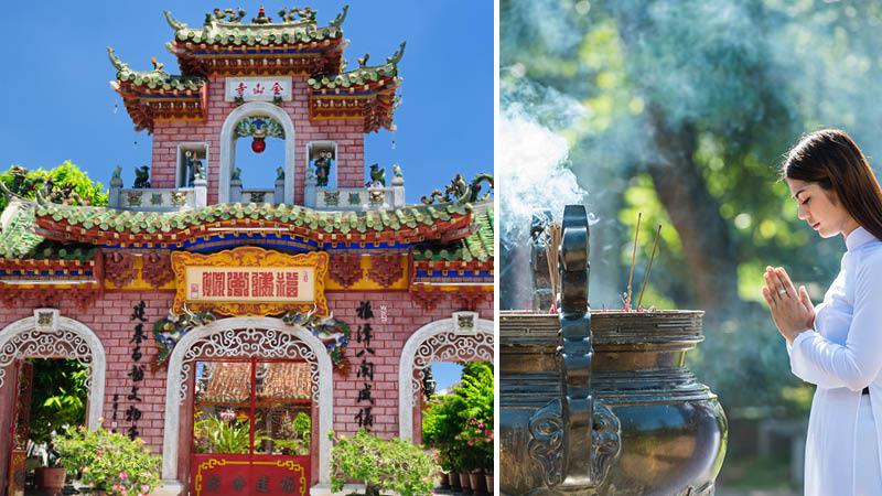 Vietnamesisk tempel med rgelse
